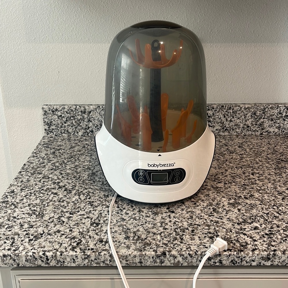 Baby Brezza bottle sterilizer.